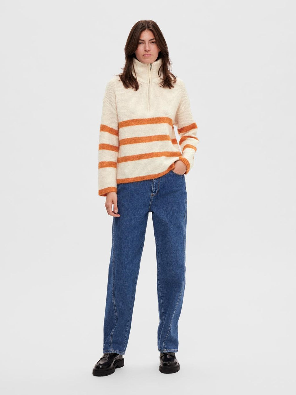 Maline Half Zip Knit Jumper