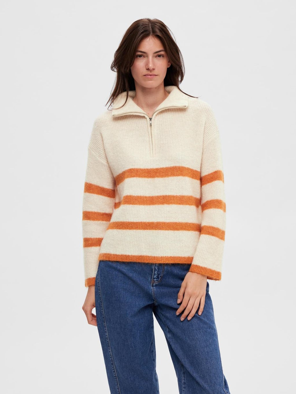 Maline Half Zip Knit Jumper