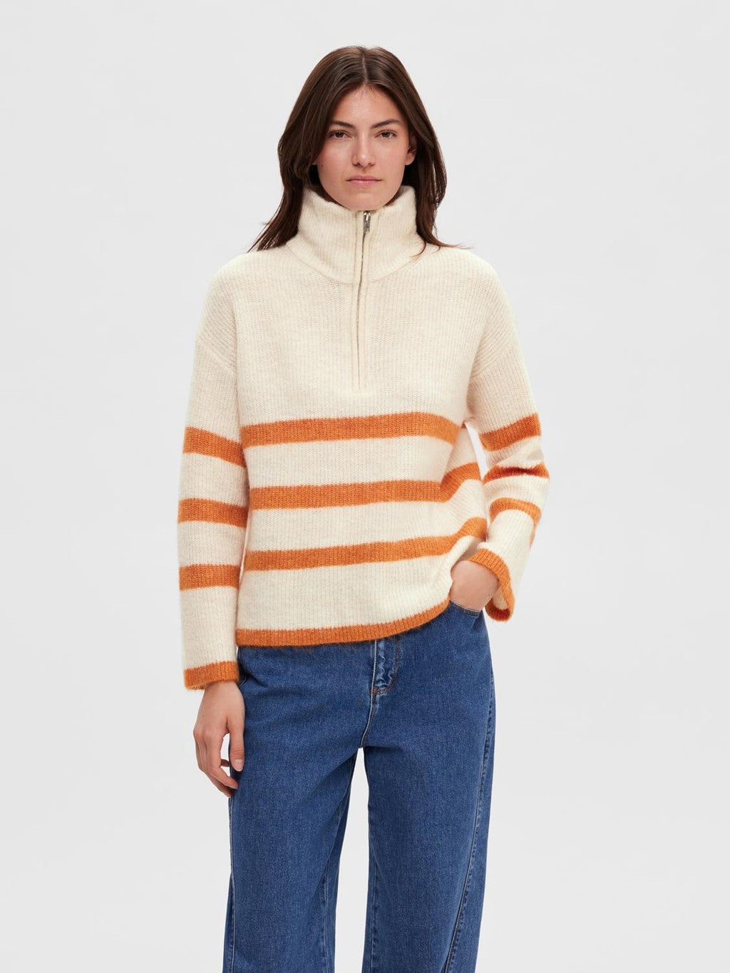 Maline Half Zip Knit Jumper