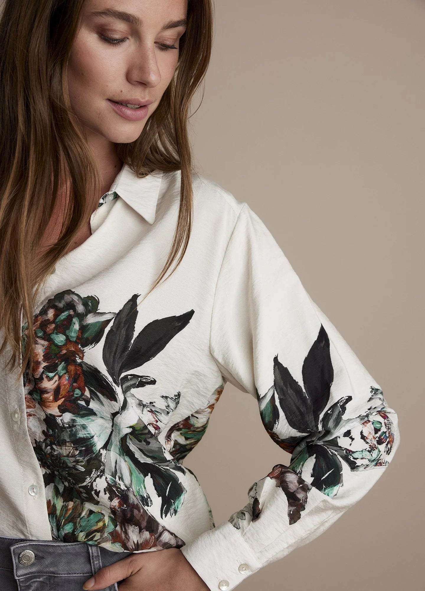 Classic Blouse with Print