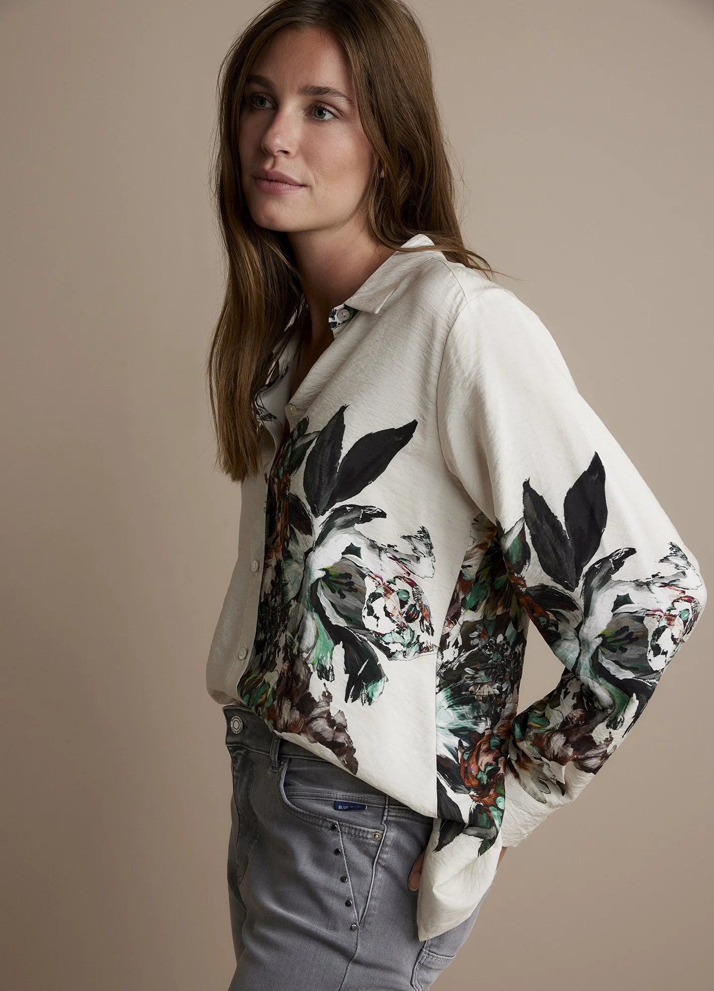 Classic Blouse with Print