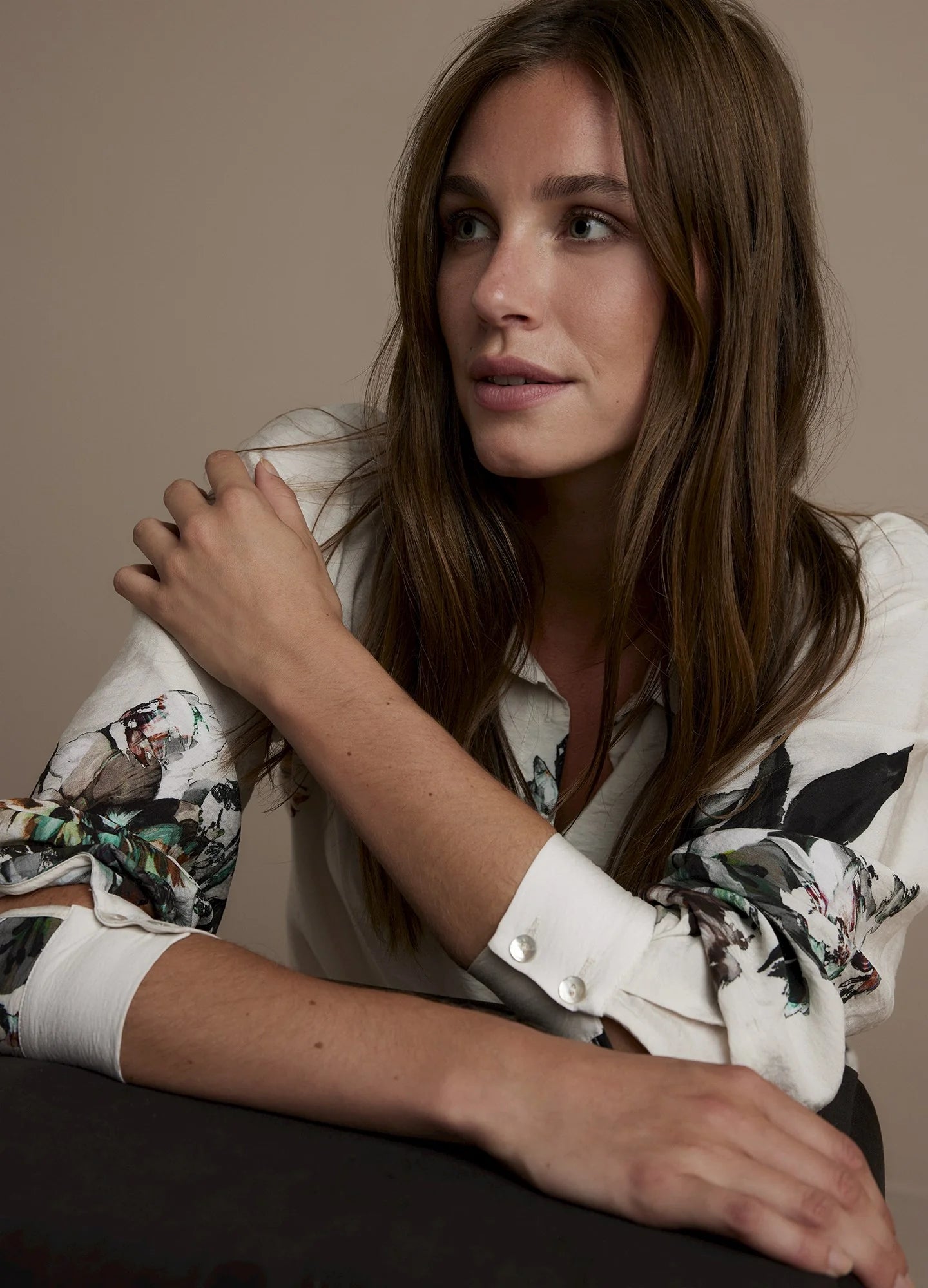 Classic Blouse with Print