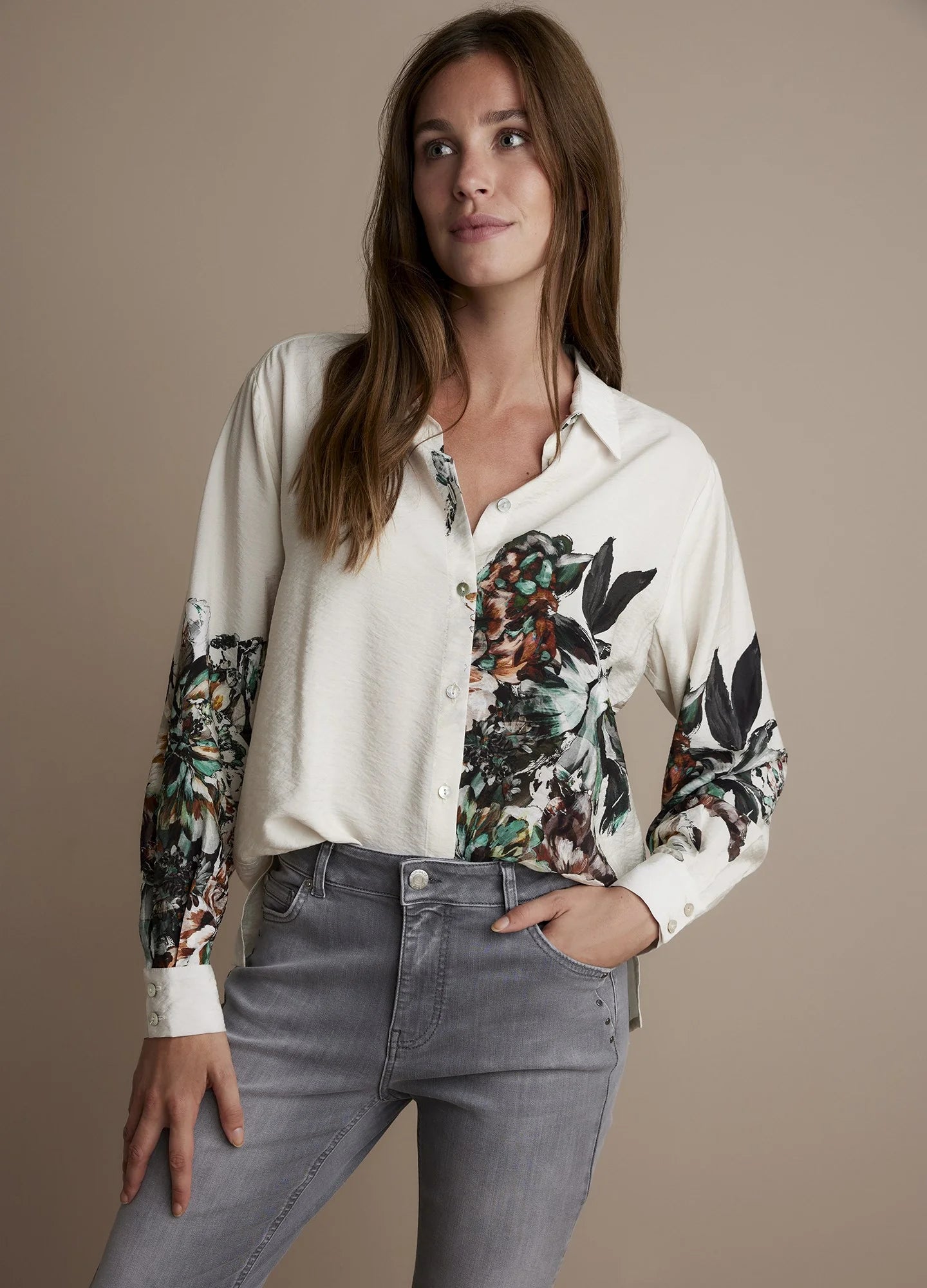 Classic Blouse with Print