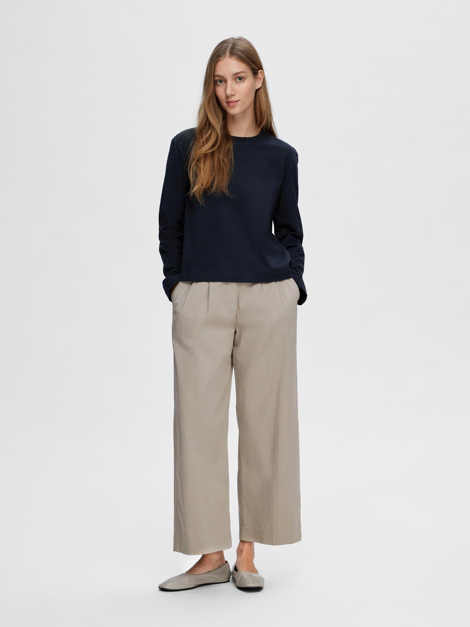 Long Sleeve Tee in Dark Sapphire