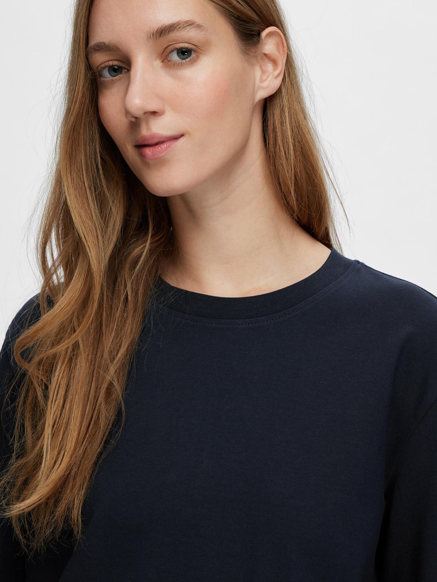Long Sleeve Tee in Dark Sapphire