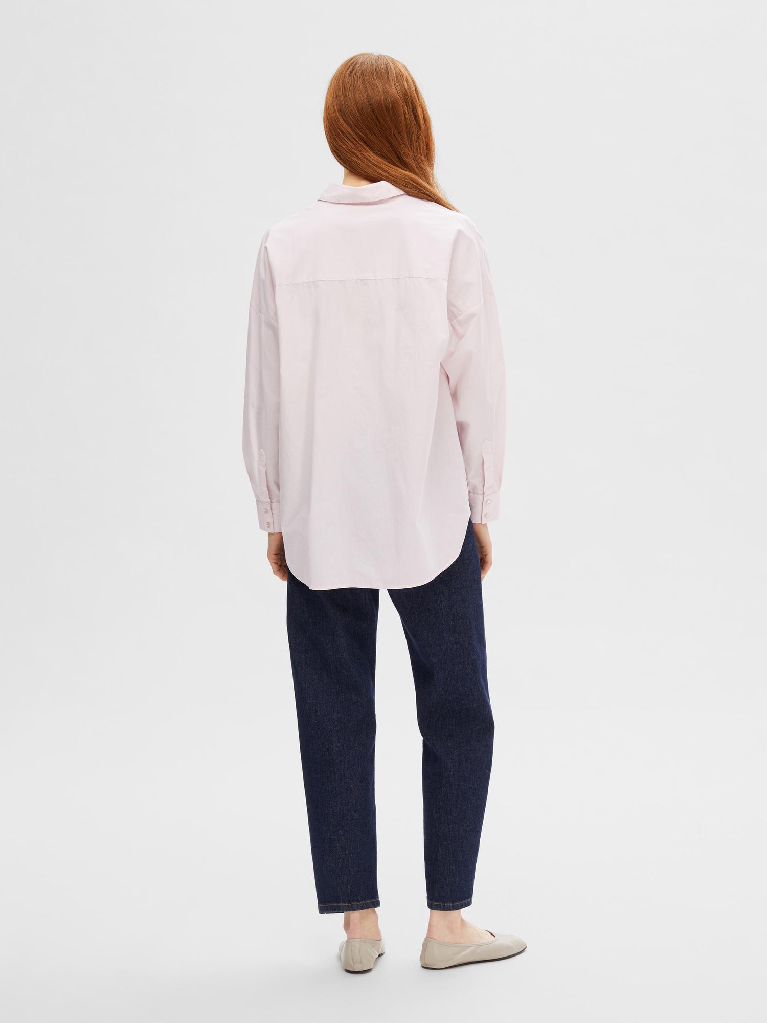Dina Long Sleeve Shirt In Cradle Pink