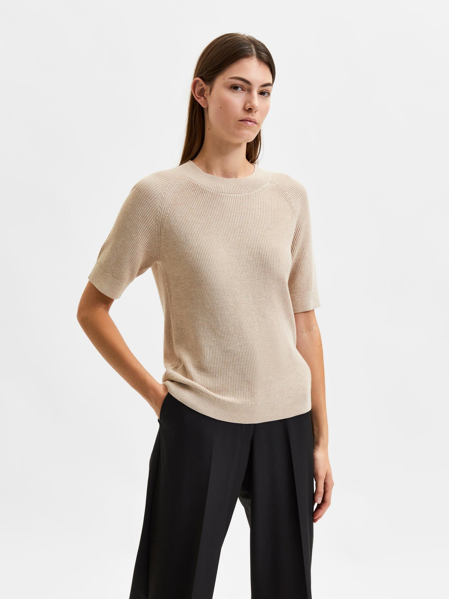 Elinna Short Sleeve Knit Top