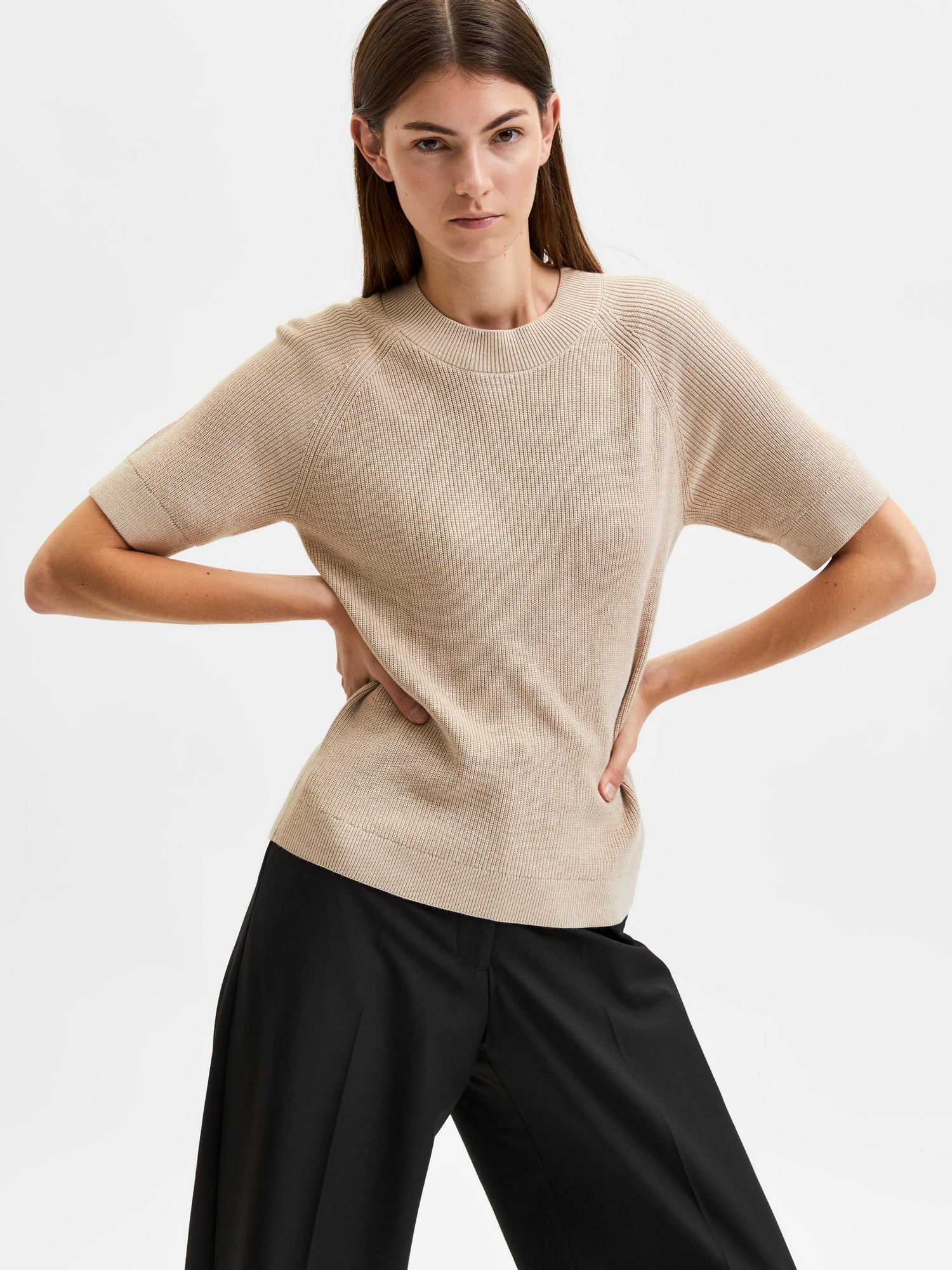 Elinna Short Sleeve Knit Top