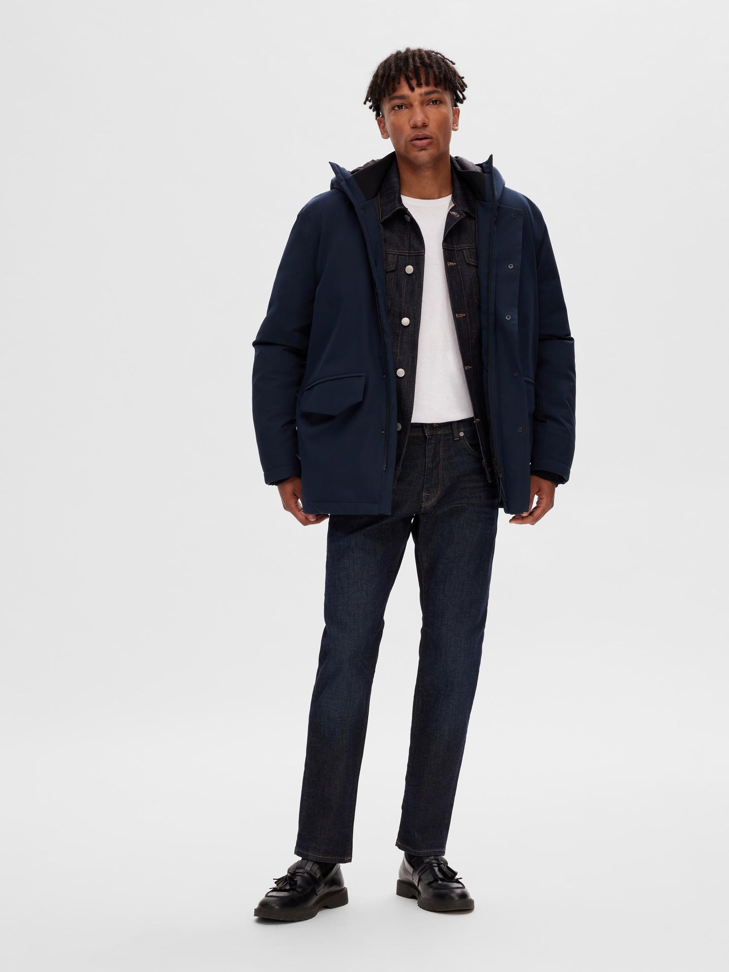 Piet Jacket in Sky Captain