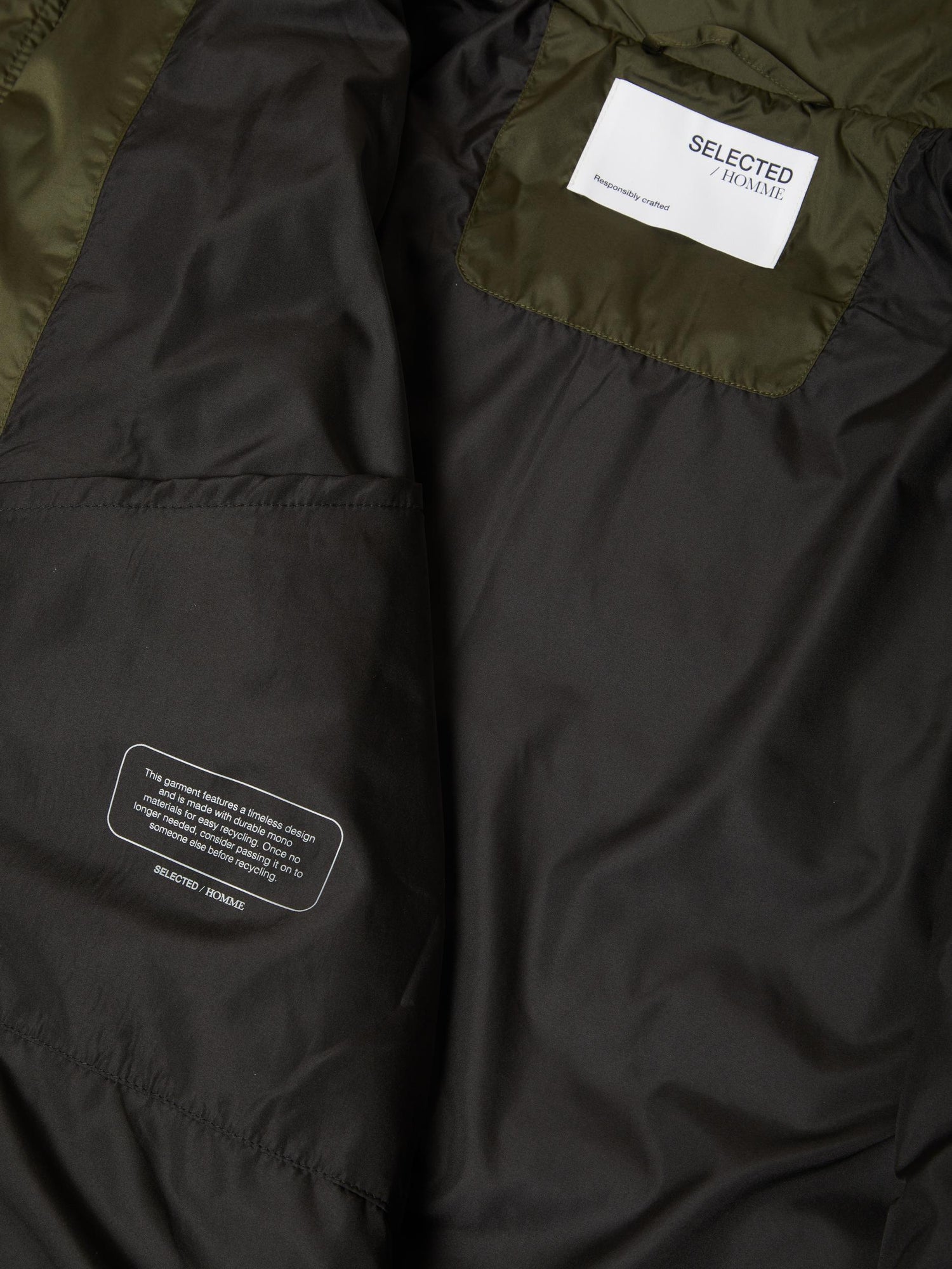 Barry Quilted Jacket In Forest Night