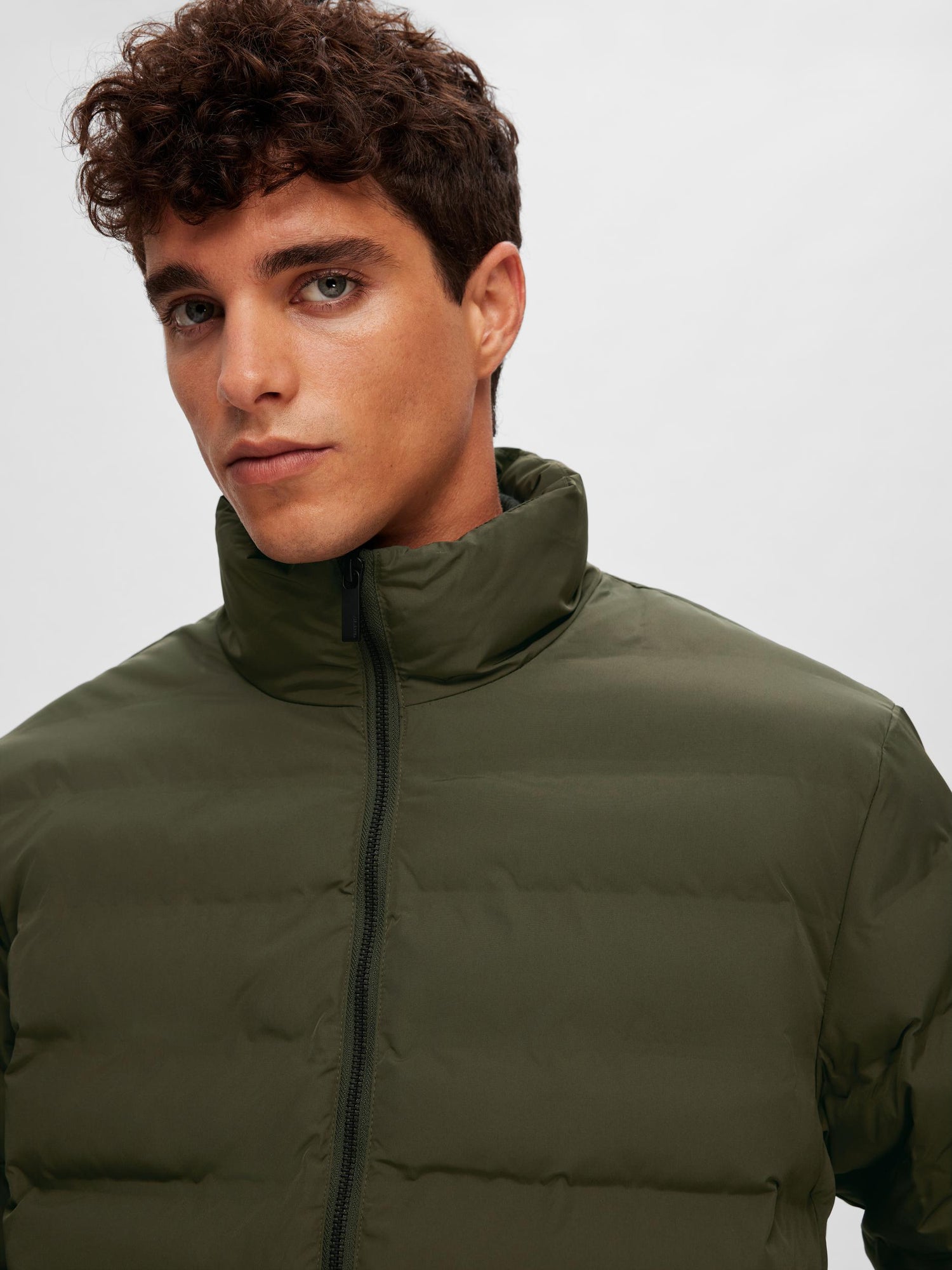 Barry Quilted Jacket In Forest Night