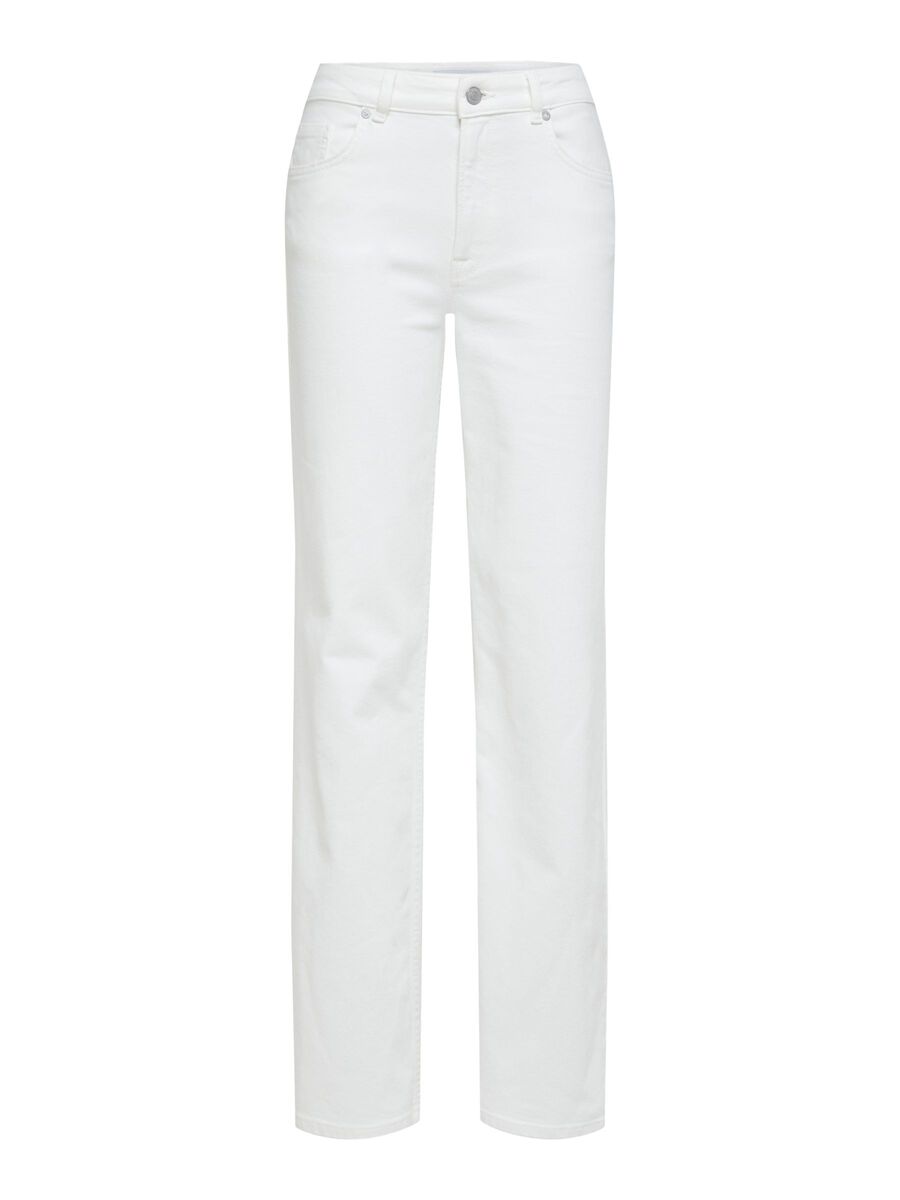 Alice Long Wide White Jeans