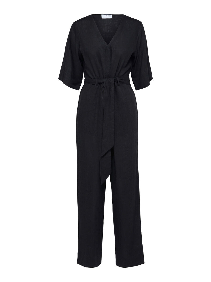 Viva 2/4 Long Linen Jumpsuit