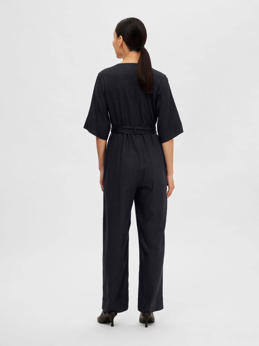 Viva 2/4 Long Linen Jumpsuit