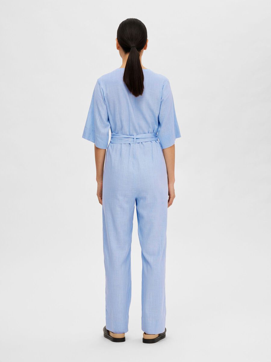 Viva 2/4 Long Linen Jumpsuit