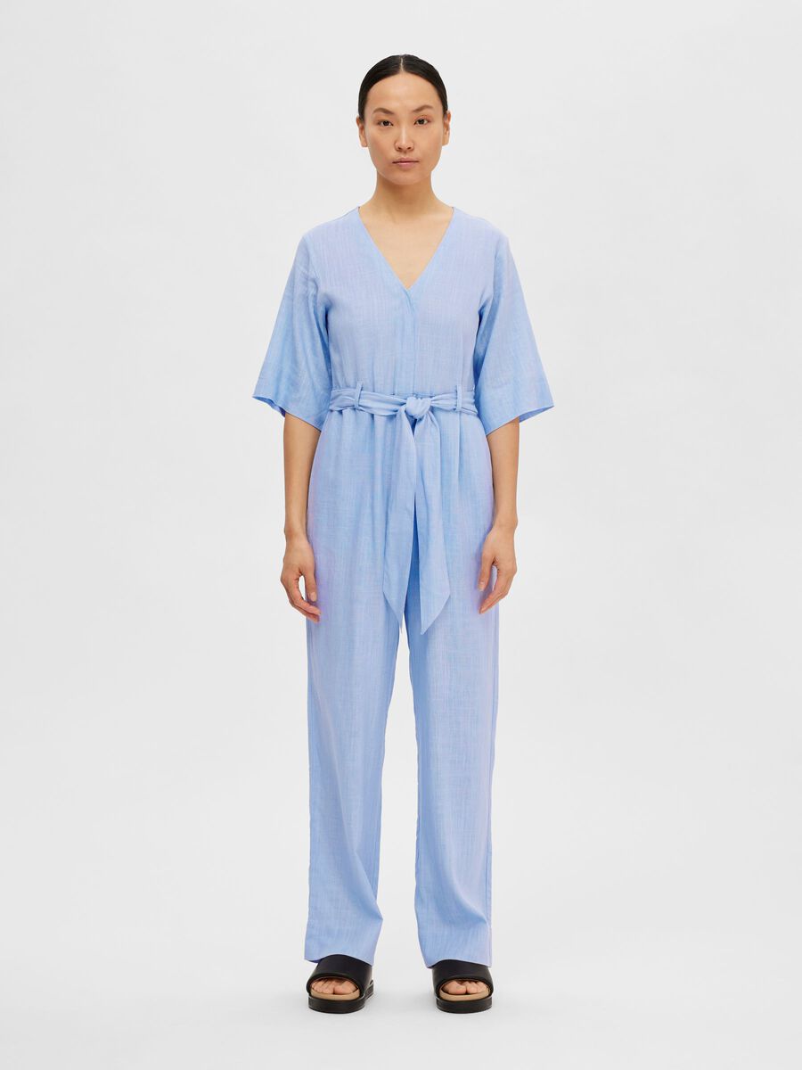 Viva 2/4 Long Linen Jumpsuit