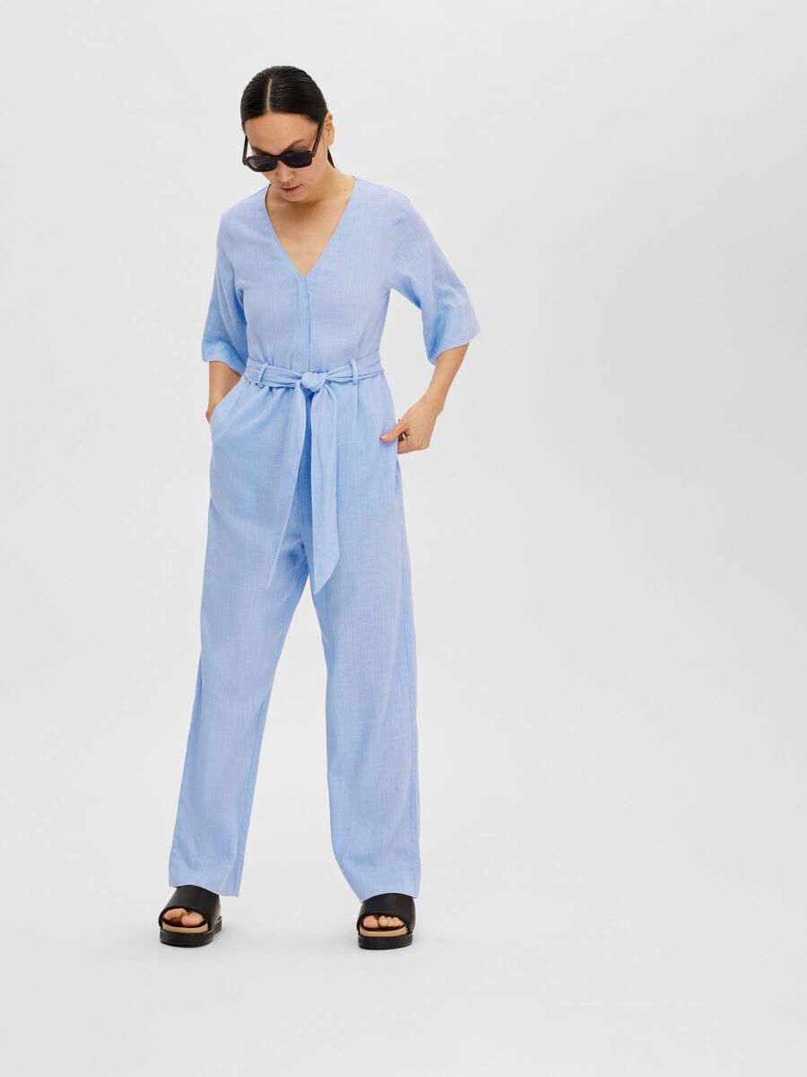 Viva 2/4 Long Linen Jumpsuit