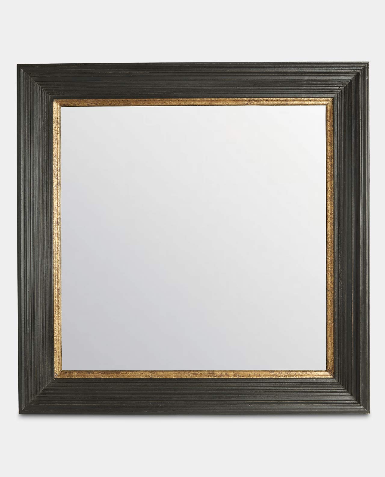 Black & Gold 89 x 89cm Flat Mirror