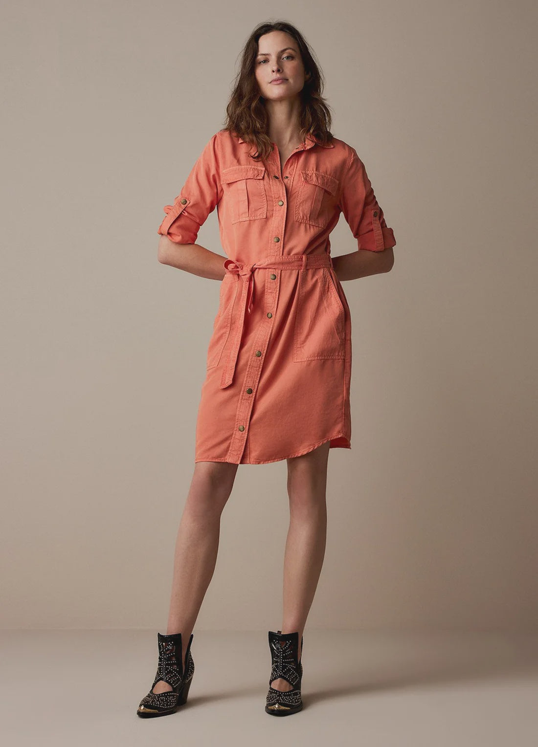 Cargo dress breezy tencel