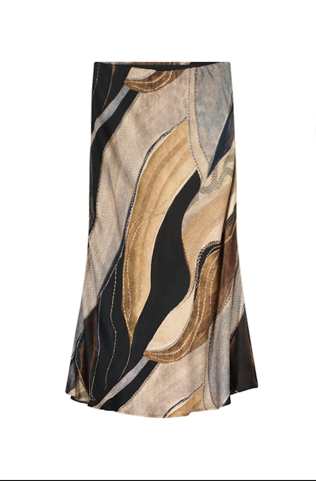 Summum Flowy Maxi Skirt Multicolour