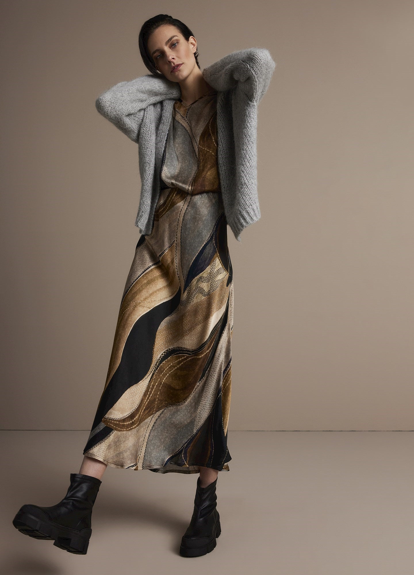 Summum Flowy Maxi Skirt Multicolour