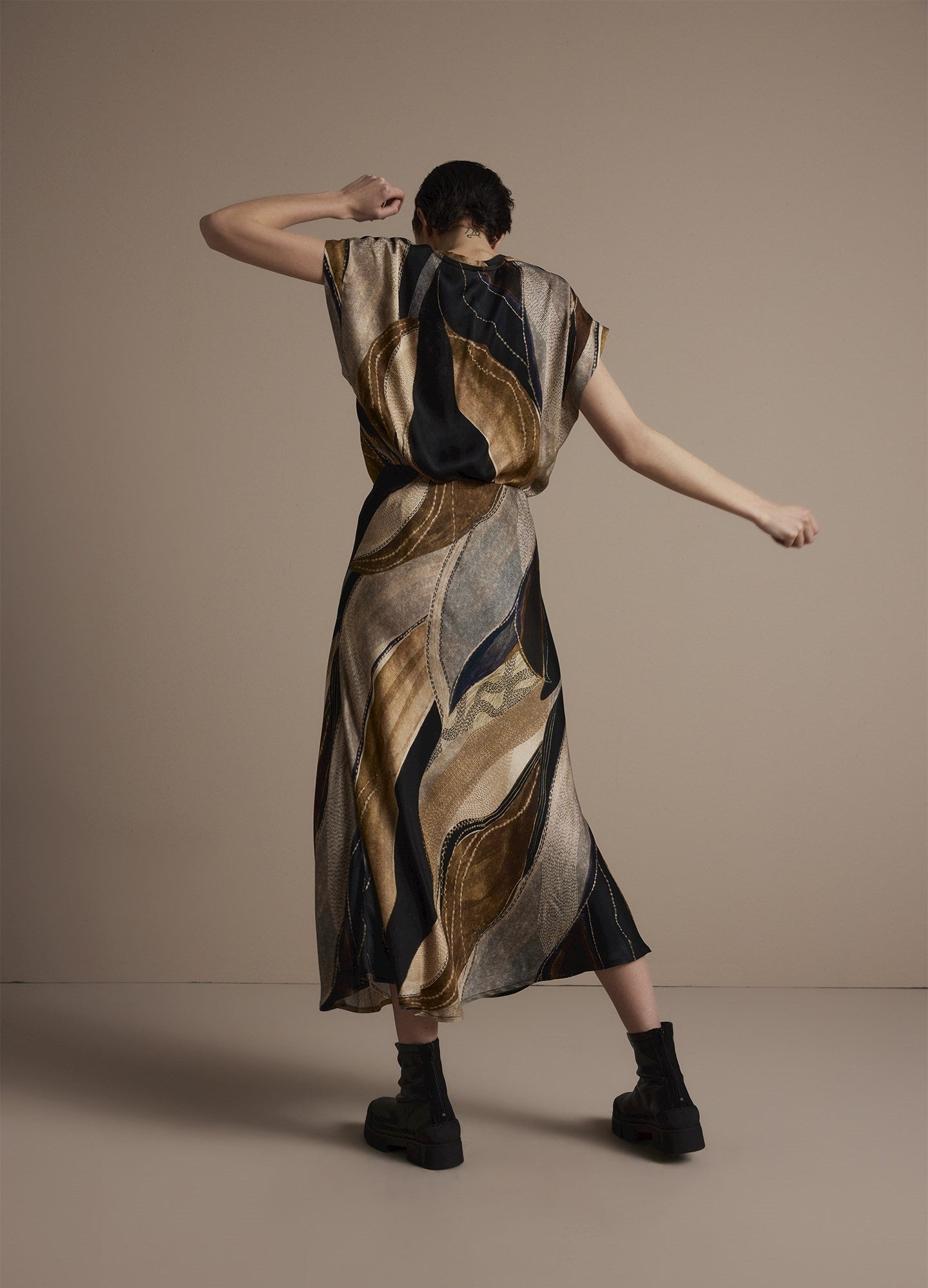 Summum Flowy Maxi Skirt Multicolour