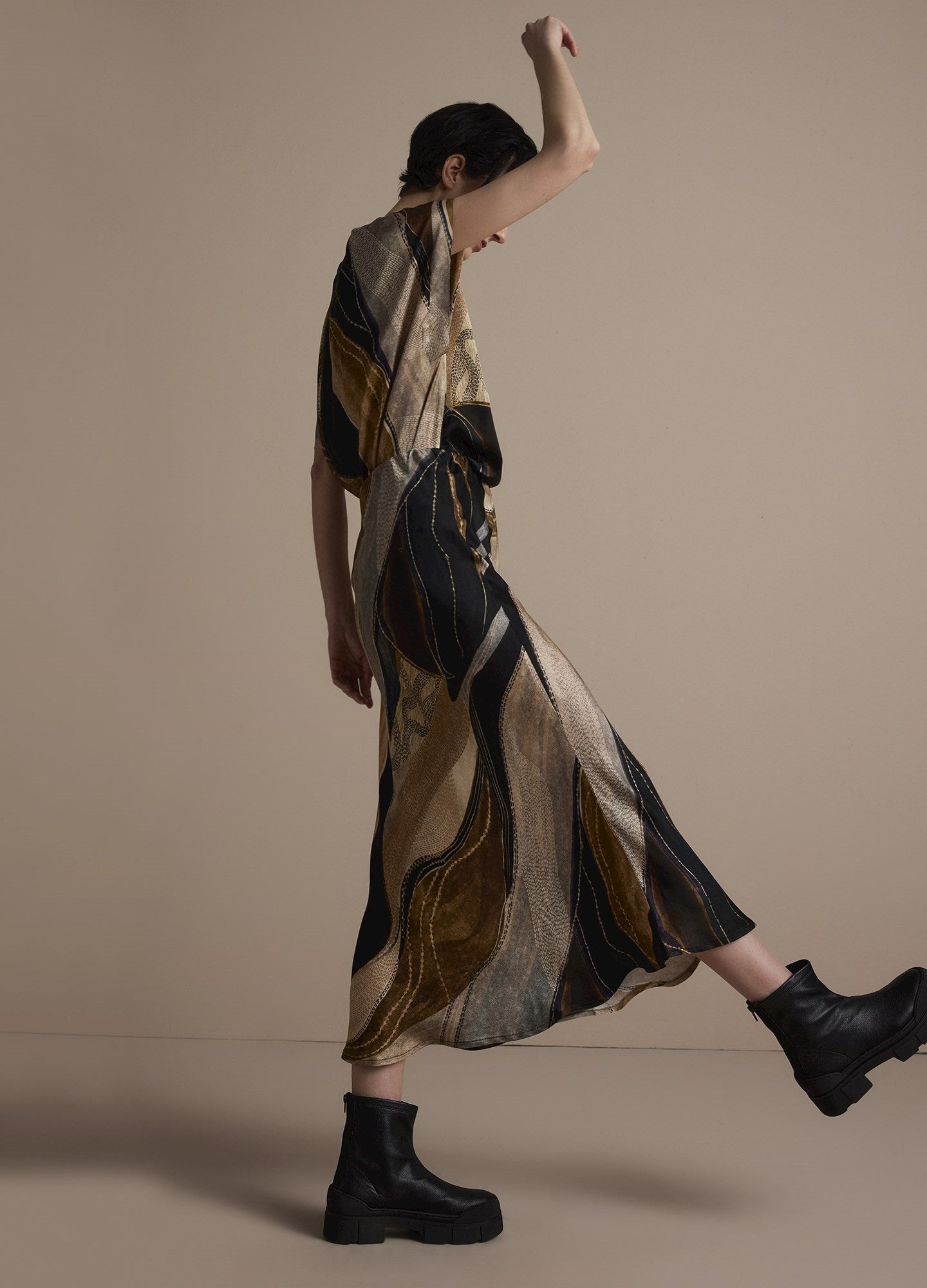 Summum Flowy Maxi Skirt Multicolour