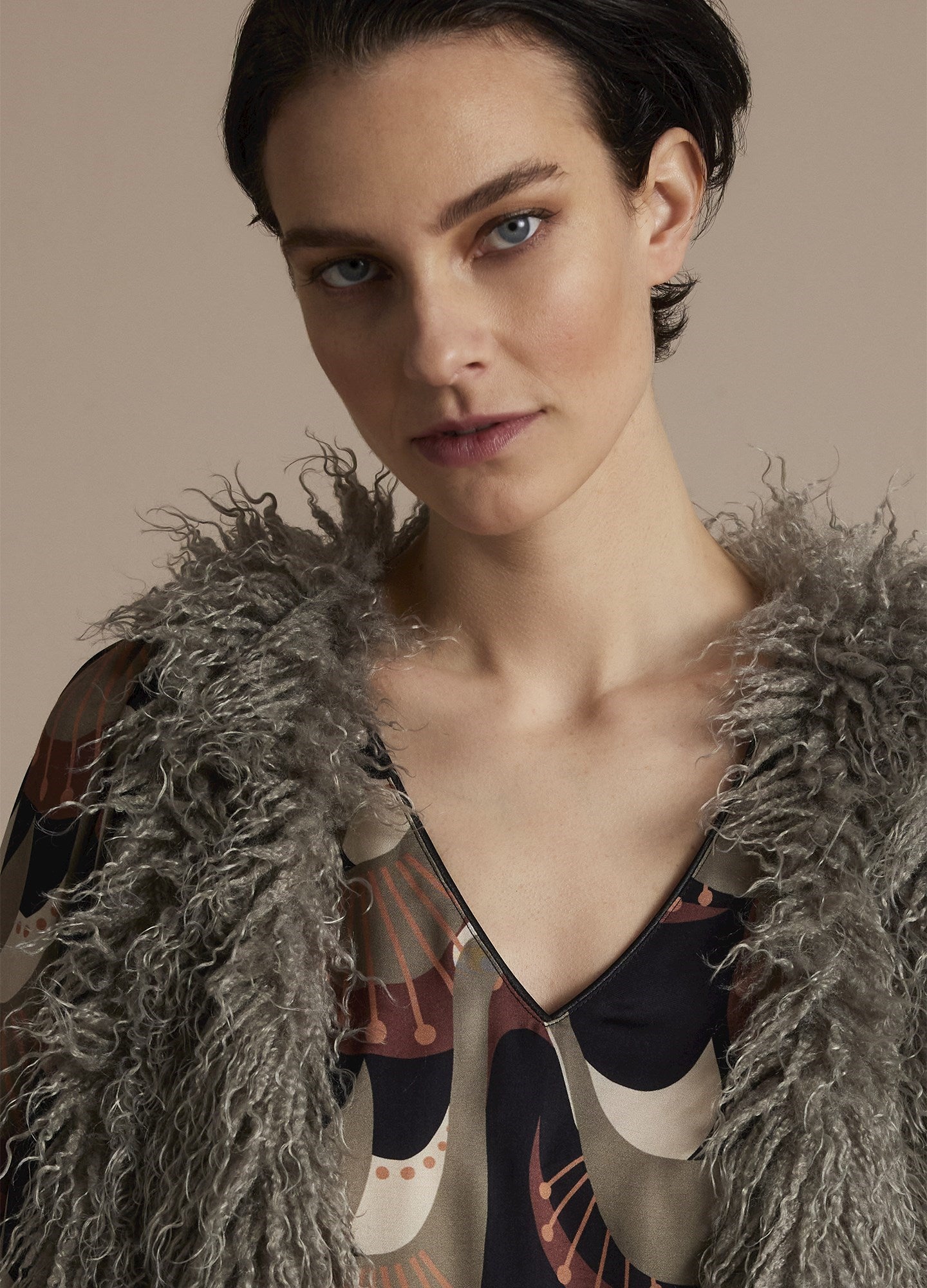 Summum Faux Fur Gilet vintage sheepskin look