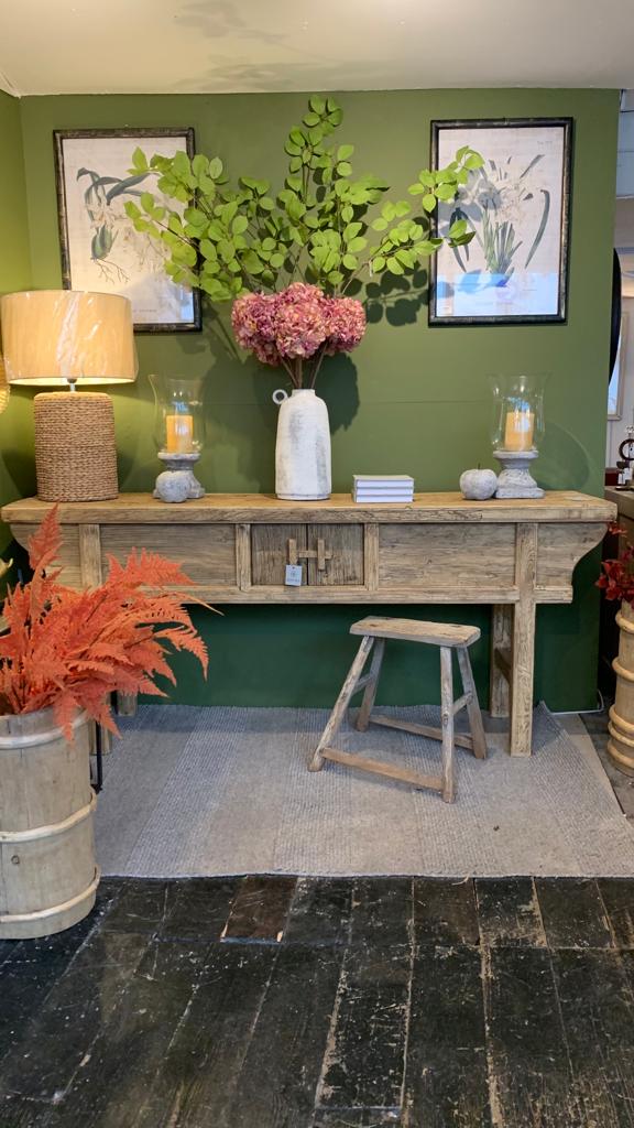 Reclaimed Elm Console Table