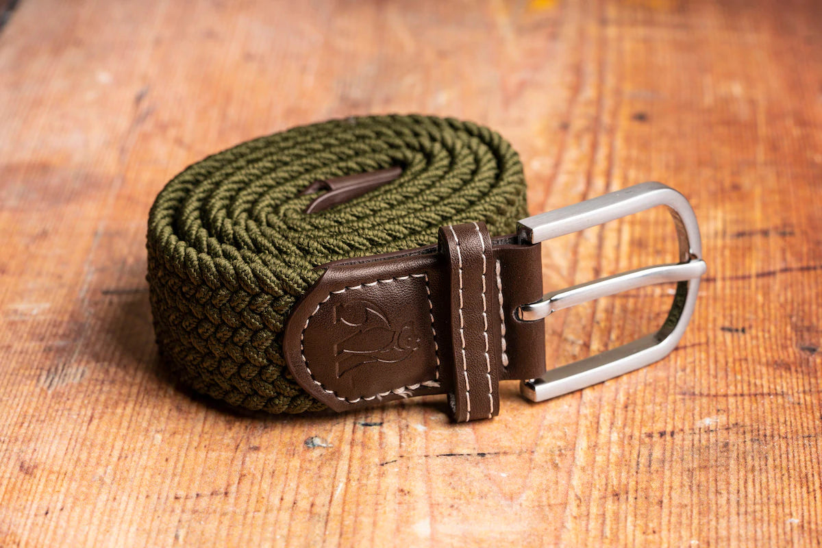 Khaki Green Woven Belt