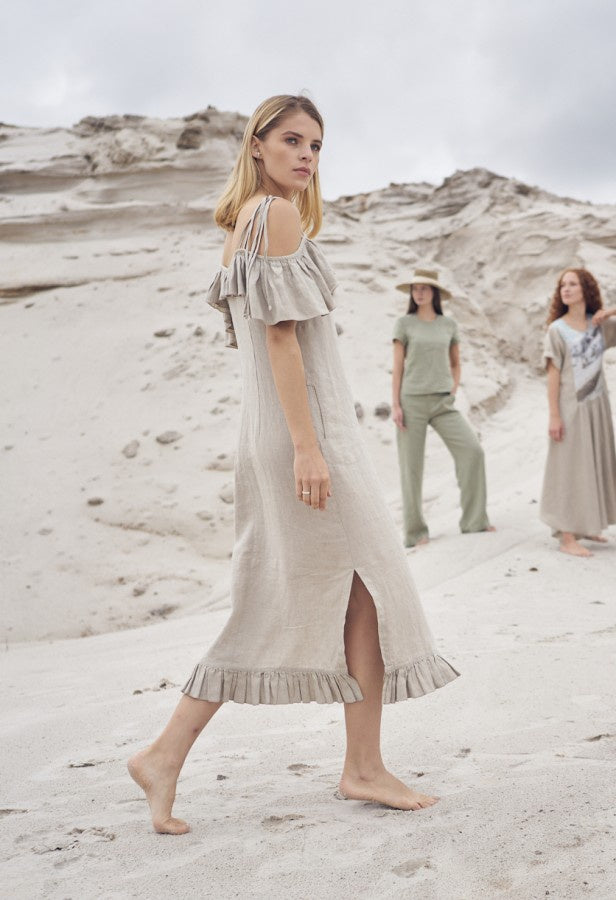 Natural Linen Dress – Bonds - Main Image