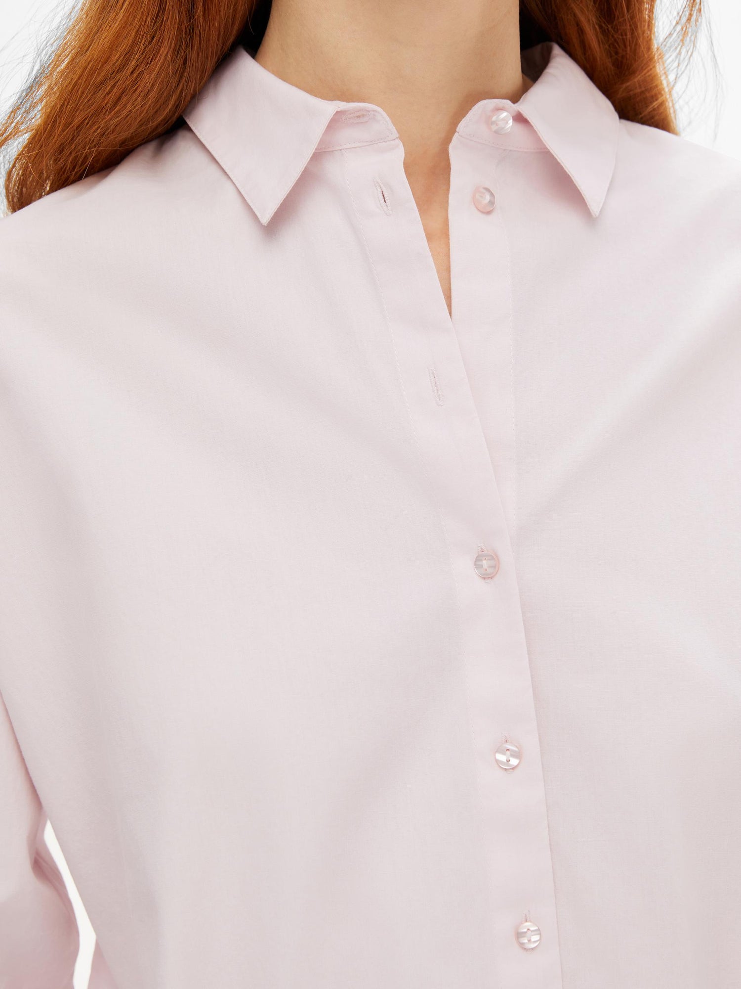 Dina Long Sleeve Shirt In Cradle Pink
