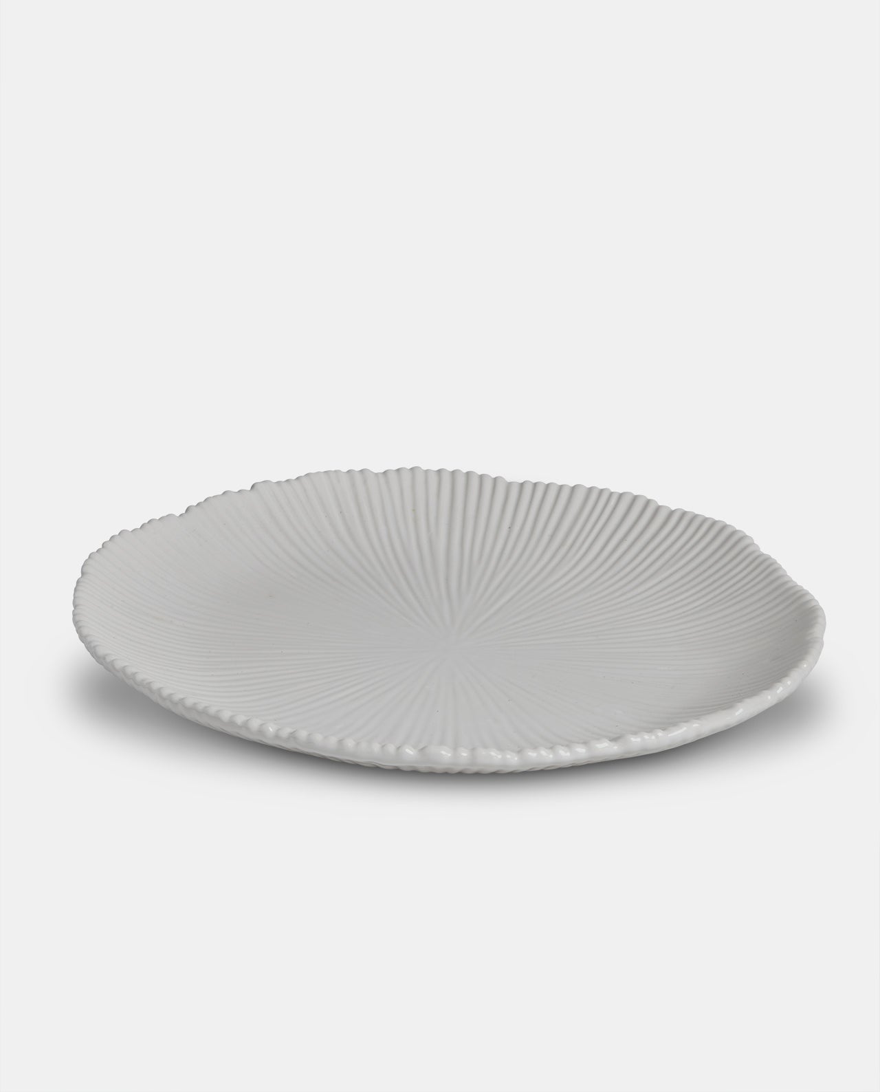 White Ceramic Serving Plate (7069986554035)