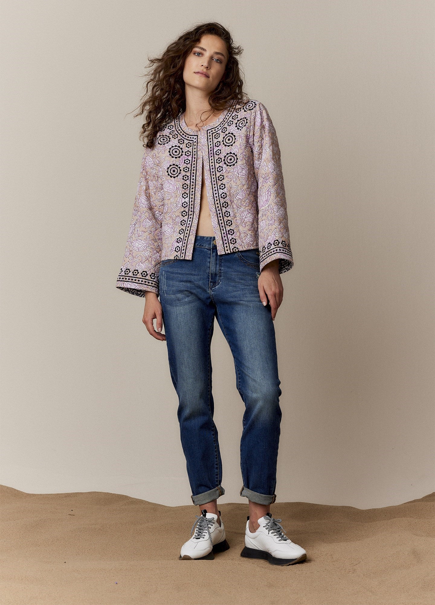Quilted Embroidered Jacket