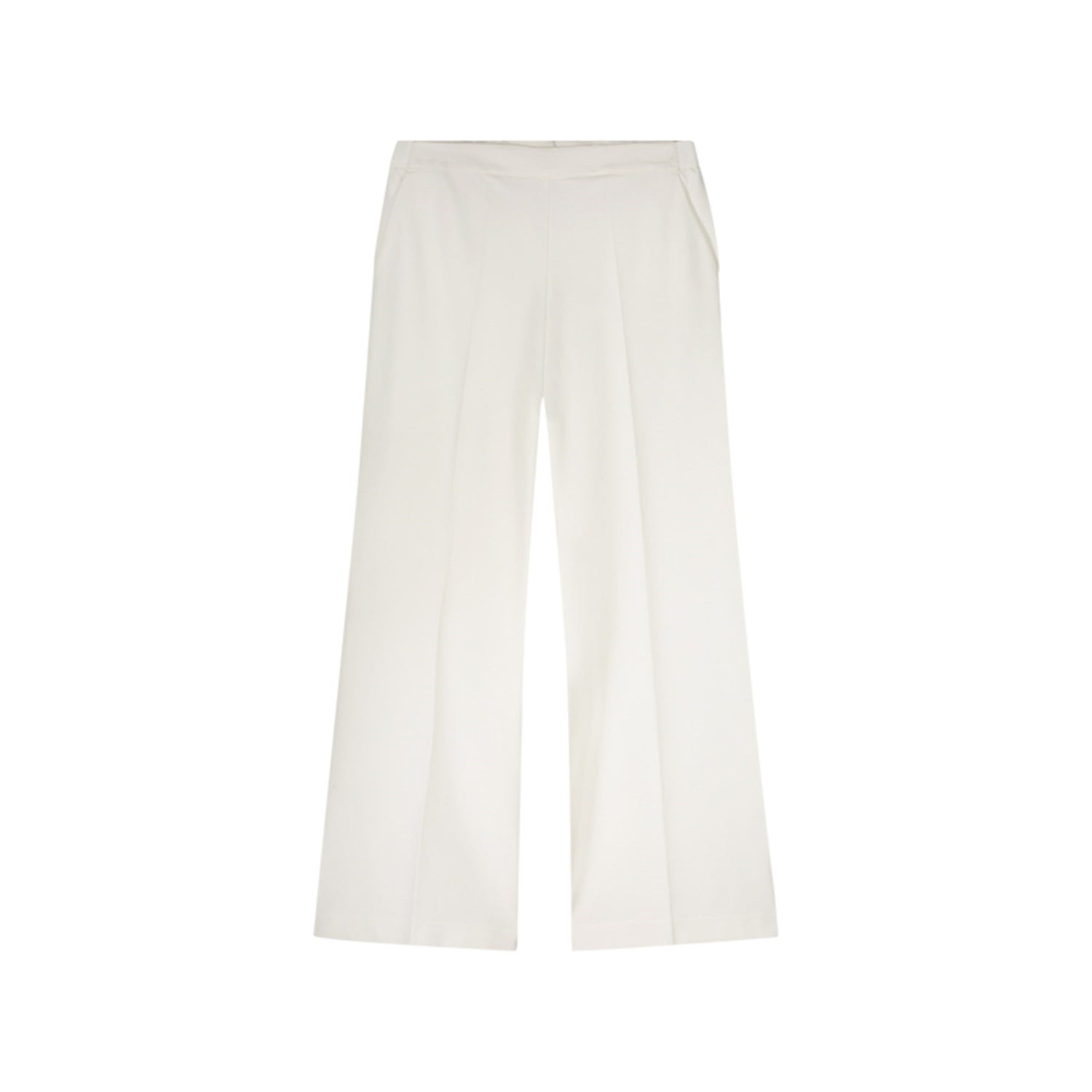 White Boot Cut Trousers