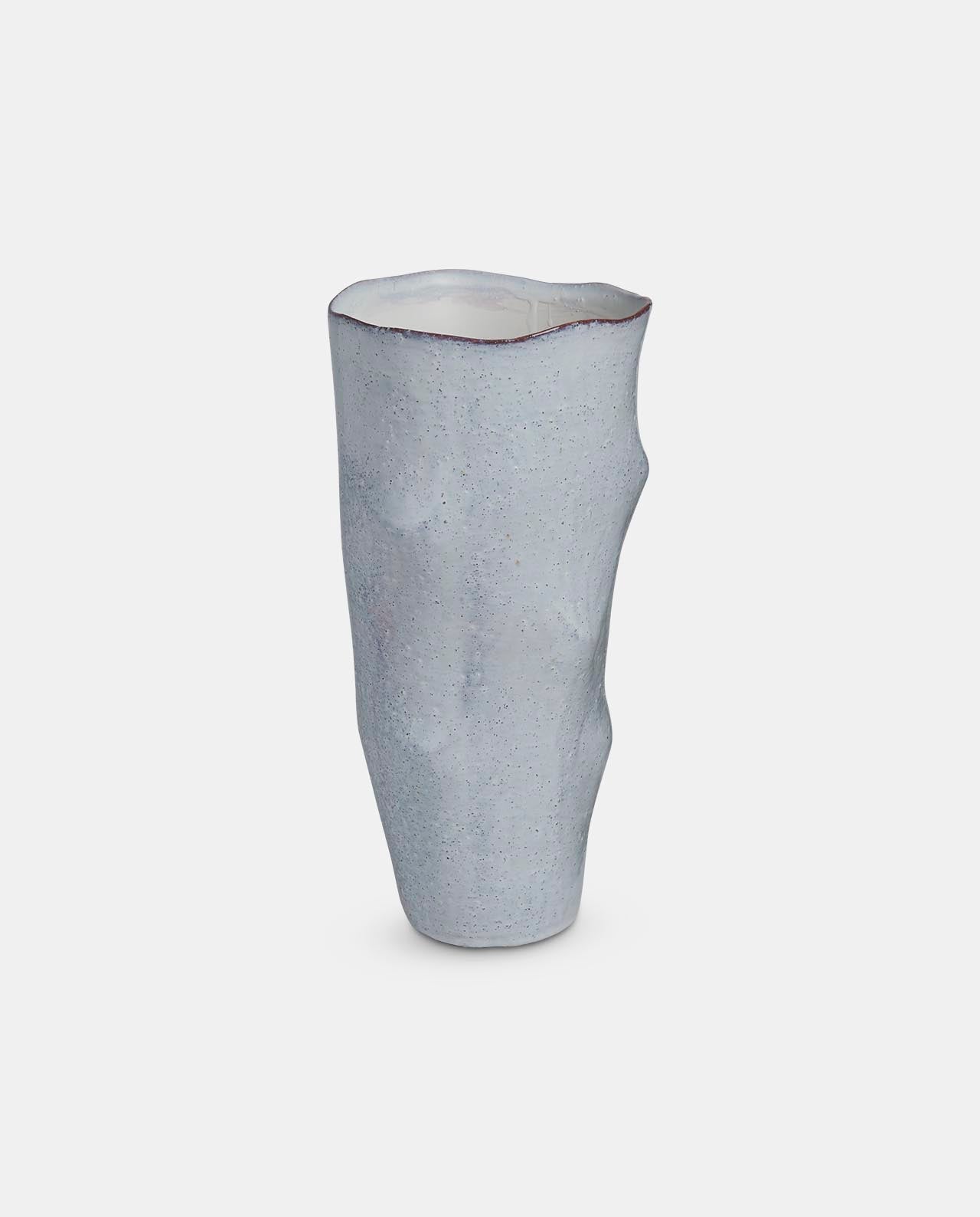 Aged White Ceramic Vase