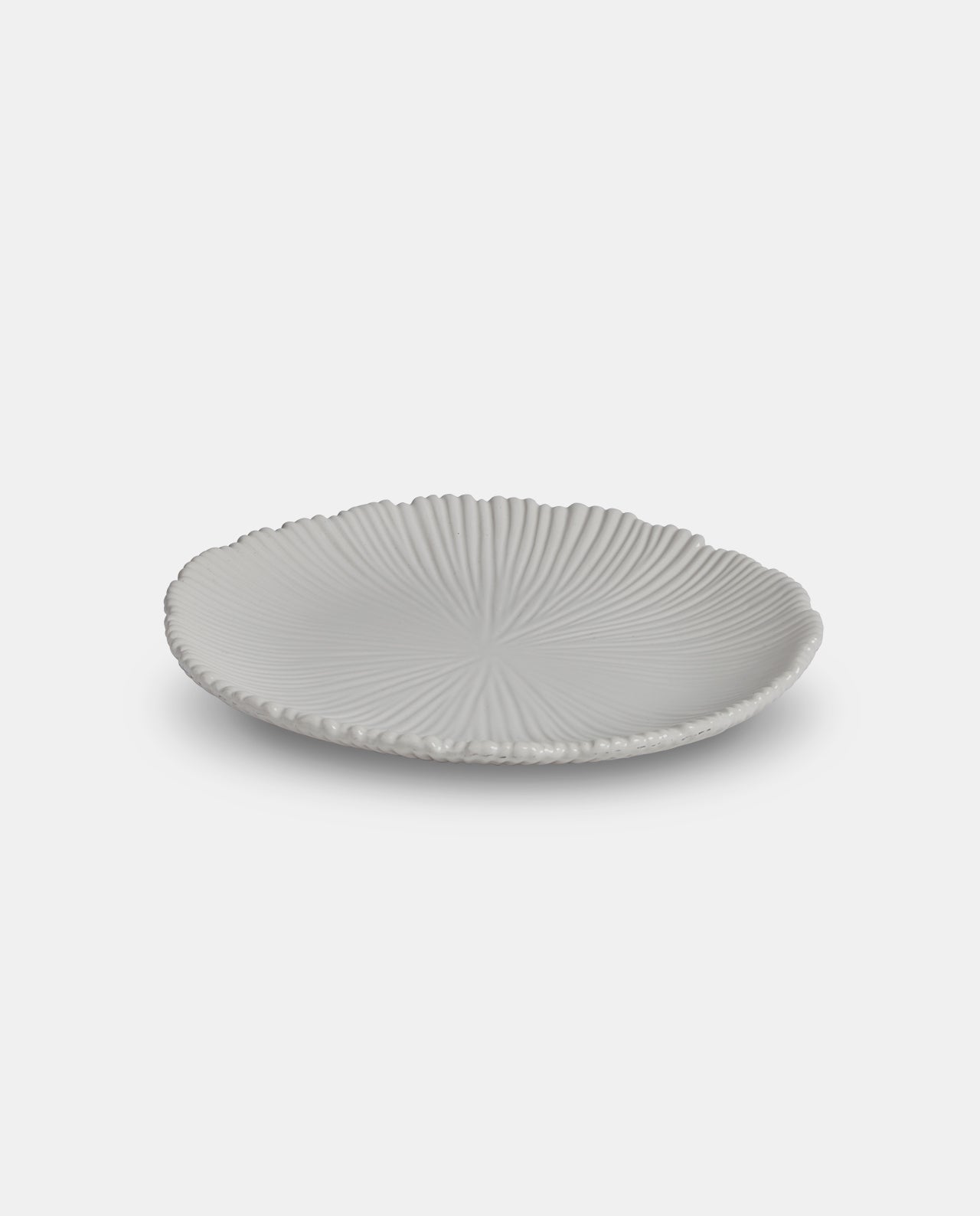 White Ceramic Artisan Dinner Plate (7069987733683)