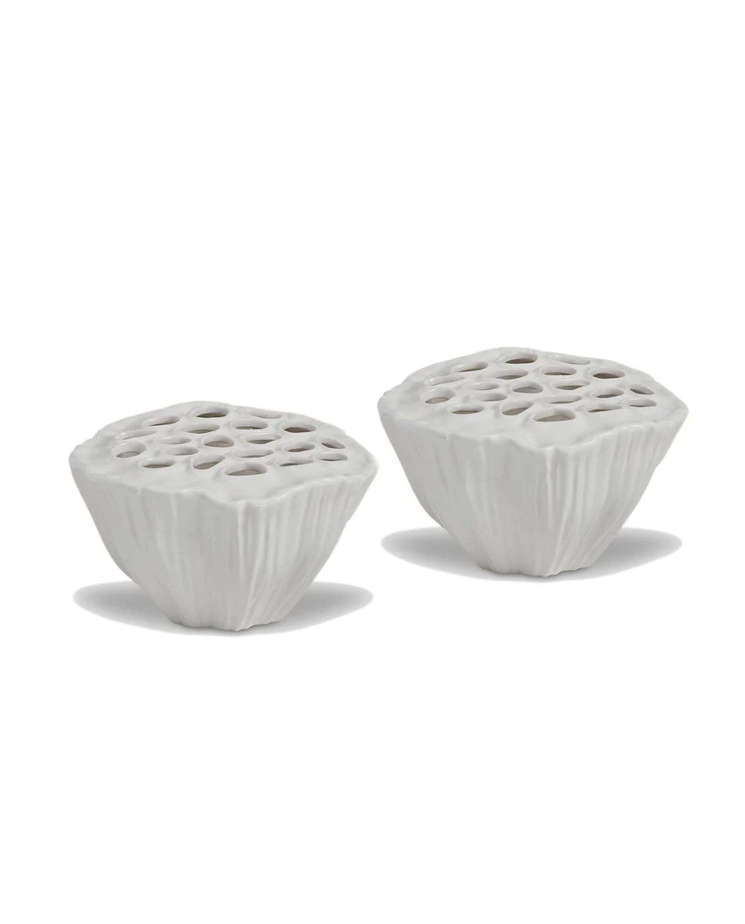 White Ceramic  Decorative Lotus (7069988028595)