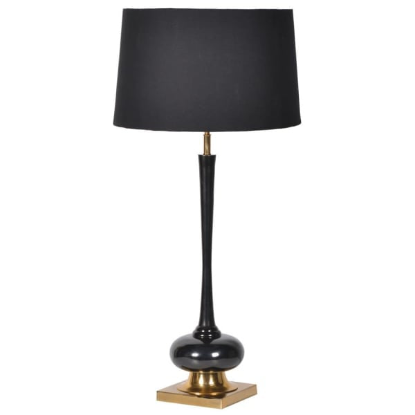 Table Lamp with Black Shade (7057293344947)